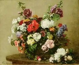 Fantin-Latour, Jean: A Bouquet of Mixed Flowers