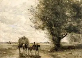 Corot, J. B. Camille: The Haycart, c. 1860
