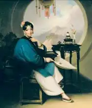 Chinnery, George: Portrait of a young Eurasian lady