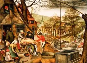 Brueghel, Pieter, the younger: Allegory of Autumn