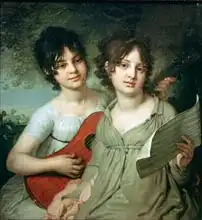 Borovikovsky, Vladimir Lukich: Portrait of A. and V. Gagarin