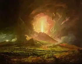 Wright, Joseph: An Eruption of Vesuvius, seen from Portici, c.1774-6