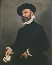 Moroni, Giovanni Battista: Portrait of a Man holding a Letter, c.1570-75