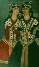 Iranian school (15th century): Portrait of Twins