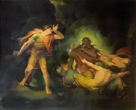 Fuseli, Henry: The Fire King appears to Count Albert, c.1801-10