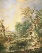 Boucher, Francois: Landscape with a Hermit