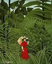 Rousseau, Henri: Woman in red