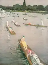 Nevinson, Christopher Richard Wynne: Regatta at Henley