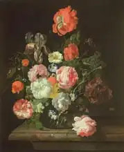 Ruysch, Rachel: Flower in a glass vase