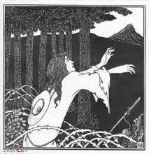 Beardsley, Aubrey: The return of Tannhauser to the Venusberg, from The Story of Venus and Tannhauser