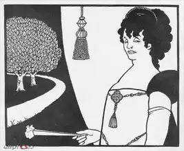 Beardsley, Aubrey: Madame Rejane (z The Yellow Book)