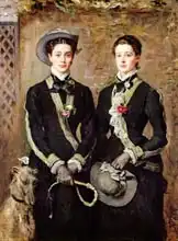 Millais, John Everet: The Twins, Portrait of Kate Edith and Grace Maud Hoare