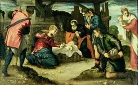 Tintoretto, Jacopo Robusti: The Adoration of the Shepherds, 1540s