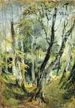Turner, William: A Beech Wood with Gypsies seated in the Distance, c.1799-1801