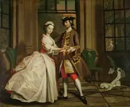 Highmore, Joseph: Pamela and Mr B. in the Summerhouse, from `Pamela: or Virtue Rewarded