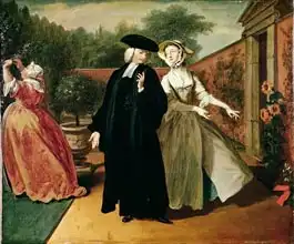 Highmore, Joseph: Pamela shows Mr Williams a hiding place for her letters, from `Pamela: or Virtue Rewarded