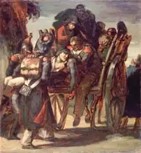 Géricault, Théodore: Wounded Soldiers in a cart, 1814-17