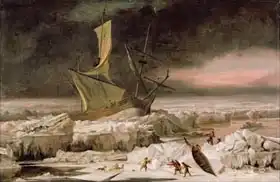 Hondius, Abraham Danielsz.: Arctic Adventure, or A Ship in Distress off Greenland