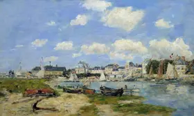 Boudin, Eugene Louis: View of Trouville beach