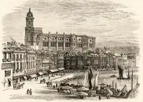 English school (19th century): Malaga, Spain, from 