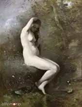 Corot, J. B. Camille: Bathing Venus