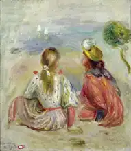Renoir, Auguste: Girls on the beach