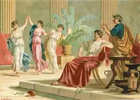 Baixeras-Verdaguer, Dionisio: Greek dancing during dinner