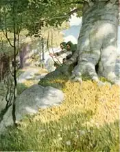 Wyeth, Newell Convers: Robin Hood and his companions rescue Will Stutely