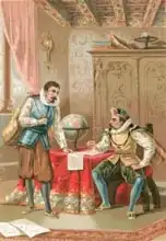 Ventura, J.: Kepler and Tycho Brahe in the observatory in Prague