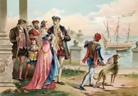 Ros, P.: Tycho Brahe leaving Uraniborg