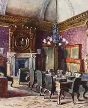 Flower, Charles Edwin: The Treasury Board Room, office of the Chancellor of the Exchequer