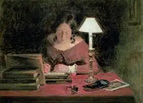 Hunt, William Henry: Girl Writing by Lamplight