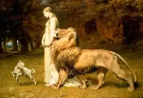Riviere, Briton: Una and the Lion, from Spenser