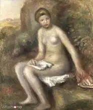 Renoir, Auguste: The girl on stone