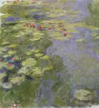 Monet, Claude: Pond with water lilies