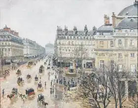 Pissarro, Camille: Place du ThA?Actre FranA?ais, Paris: Rain