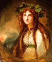 Romney, George: Portrait of Emma, Lady Hamilton, as a Bacchante