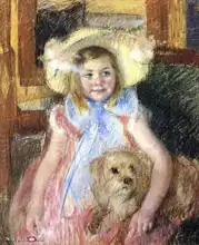 Cassatt, M. S.: Sara and her dog