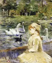 Morisot, Berthe: Girl on boat