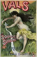 Courchez, L.: Source St. Pierre, eau de Vals, natural mineral water