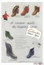 Unknown: Clarks boots, illustration from Womans Journal