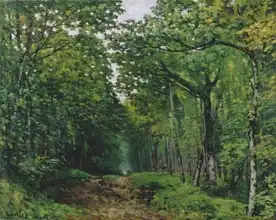 Sisley, Alfred: The Avenue of Chestnut Trees at La Celle-Saint-Cloud