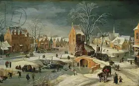Brueghel, Pieter, the younger: Winter landscape