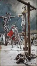 Tissot, James Joseph: One of the Soldiers with a Spear Pierced His Side, illustration for 