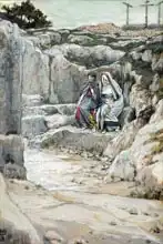 Tissot, James Joseph: The Two Marys Watch the Tomb, illustration for 