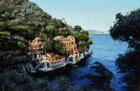 Neal, Trevor: Villa, Portofino, From Hotel Picolo, Liguria