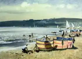 Chamberlain, Trevor: Children on the Beach at Abersoch