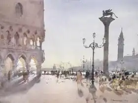 Chamberlain, Trevor: Early Morning, Piazzetta, Venice