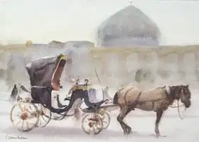 Chamberlain, Trevor: Horse and Carriage, Naghshe Jahan Square, Isfahan