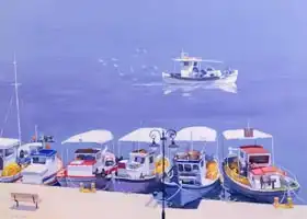 Ireland, William: Greek Fishing Boats